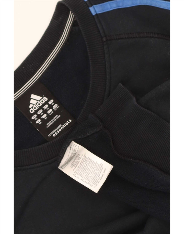 Adidas Męska Bluza Sweter XL Czarna Bawełna
