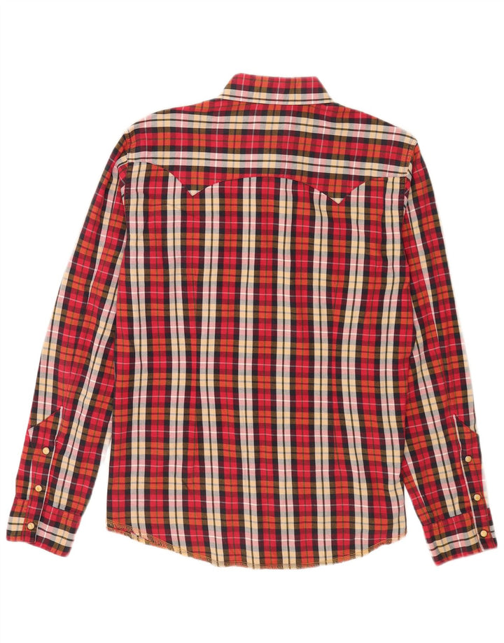 Męska koszula flanelowa Lee XL w czerwoną kratkę
