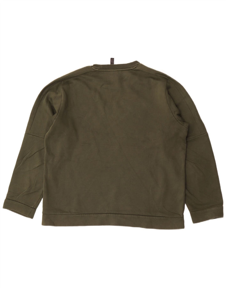Bluza męska Adidas, duża, bawełniana w kolorze khaki