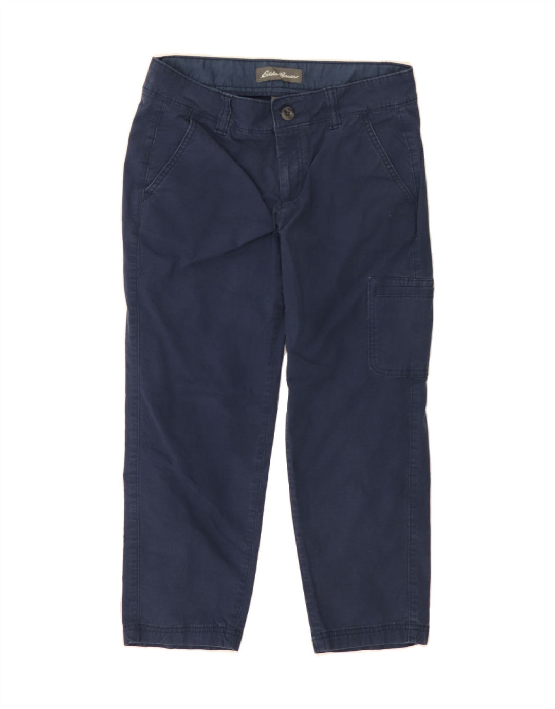EDDIE BAUER Womens Cargo Capri Trousers US 4 Small W32 L23 Navy Blue Vintage Eddie Bauer and Second-Hand Eddie Bauer from Messina Hembry 