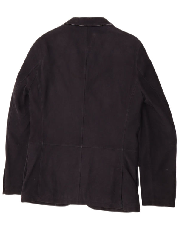 Męska marynarka zapinana na 2 guziki Ermenegildo Zegna IT 48 Średni granatowy Classi