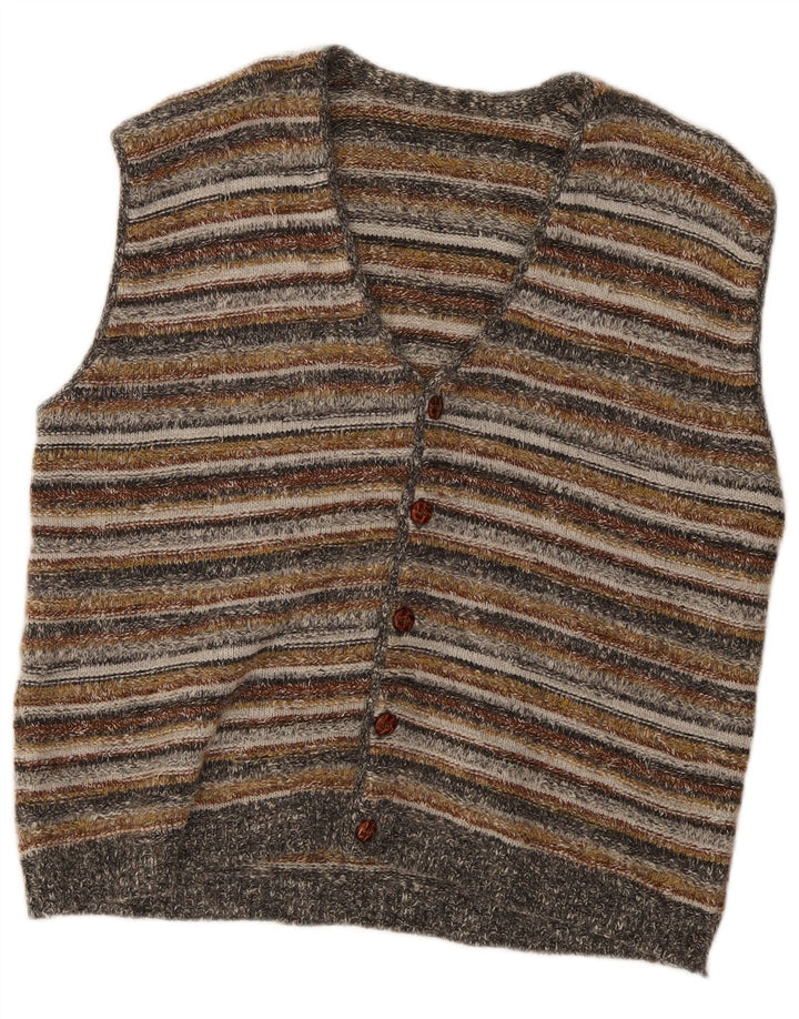 Męski sweter bez rękawów St. Bernard, w duże, wielokolorowe paski