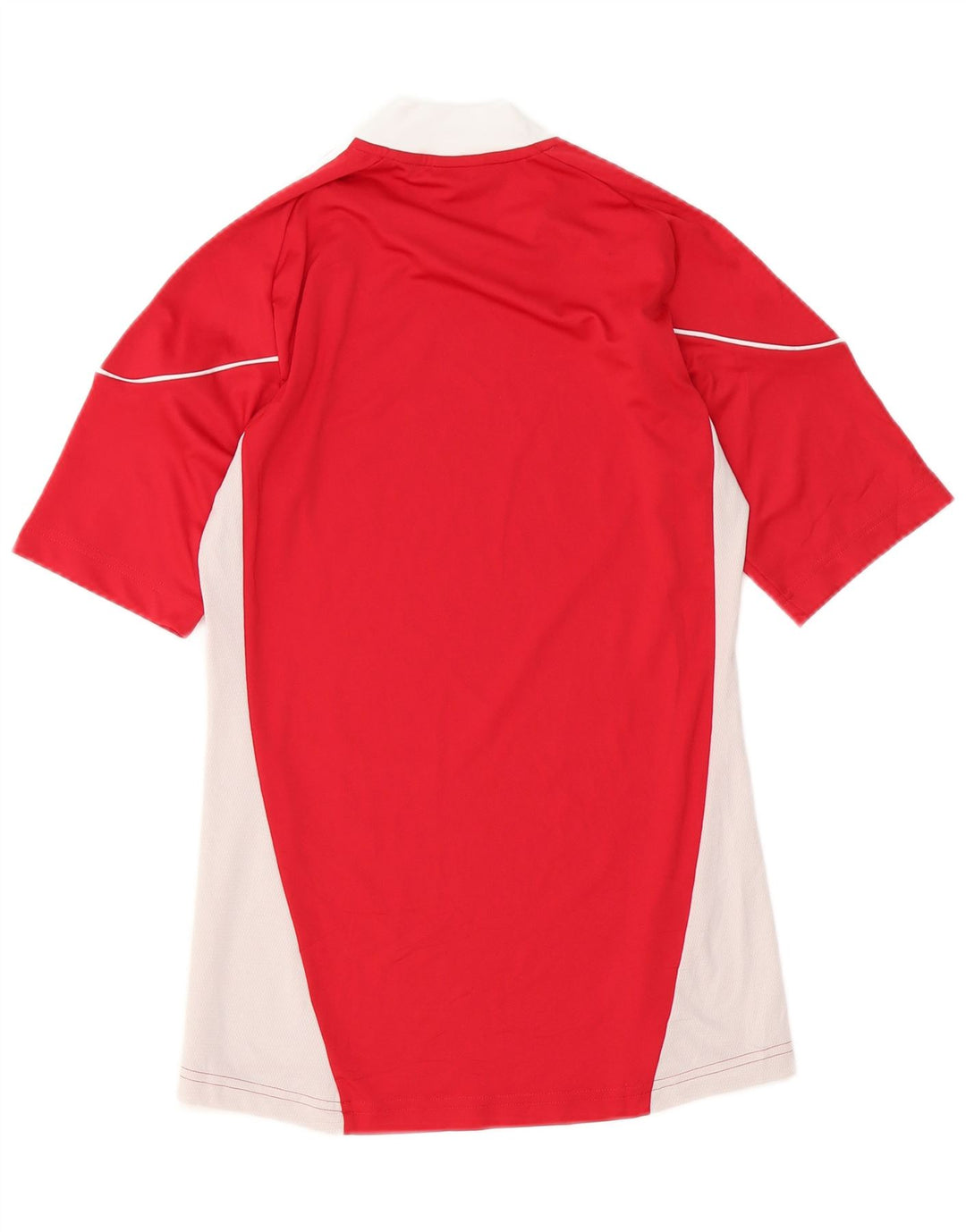 Adidas Męska koszulka Climacool Top XS Czerwony poliester z blokami kolorów