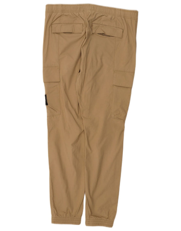 Męskie spodnie cargo Calvin Klein Joggers Large W34 L29 Beżowa bawełna