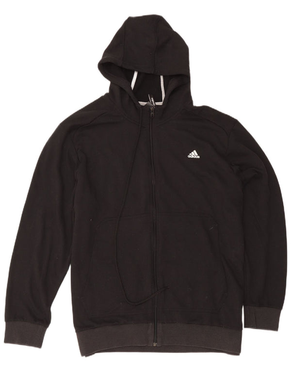 Adidas Męski sweter z kapturem Climalite Zip 2XL Czarny poliester