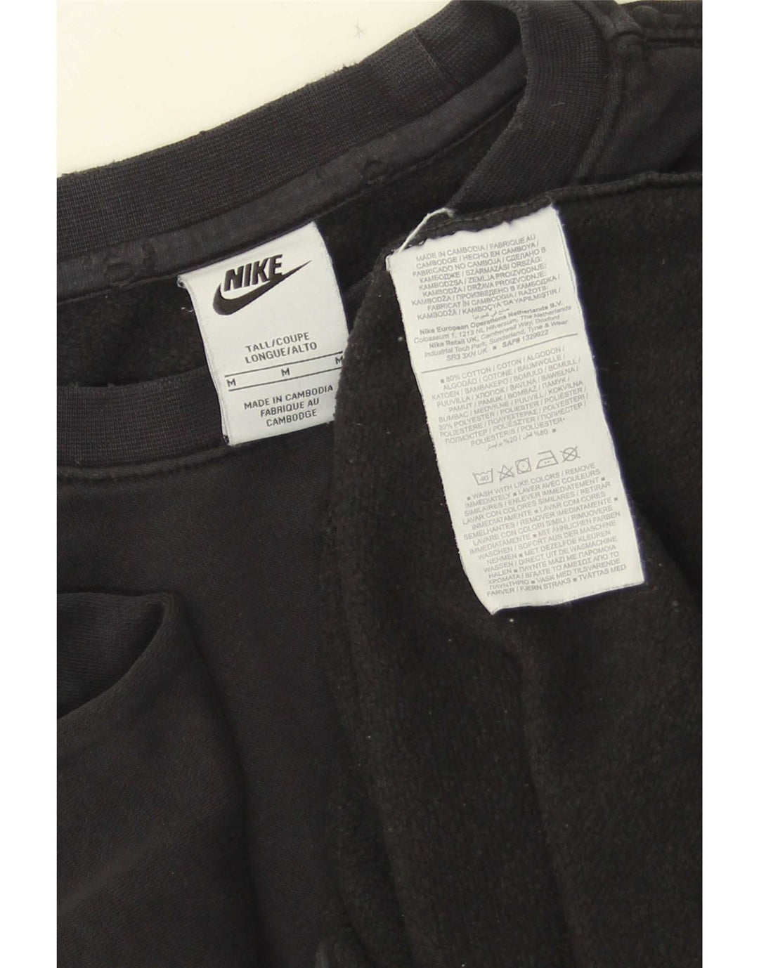 Męska bluza dresowa Nike, średnia czarna, bawełniana