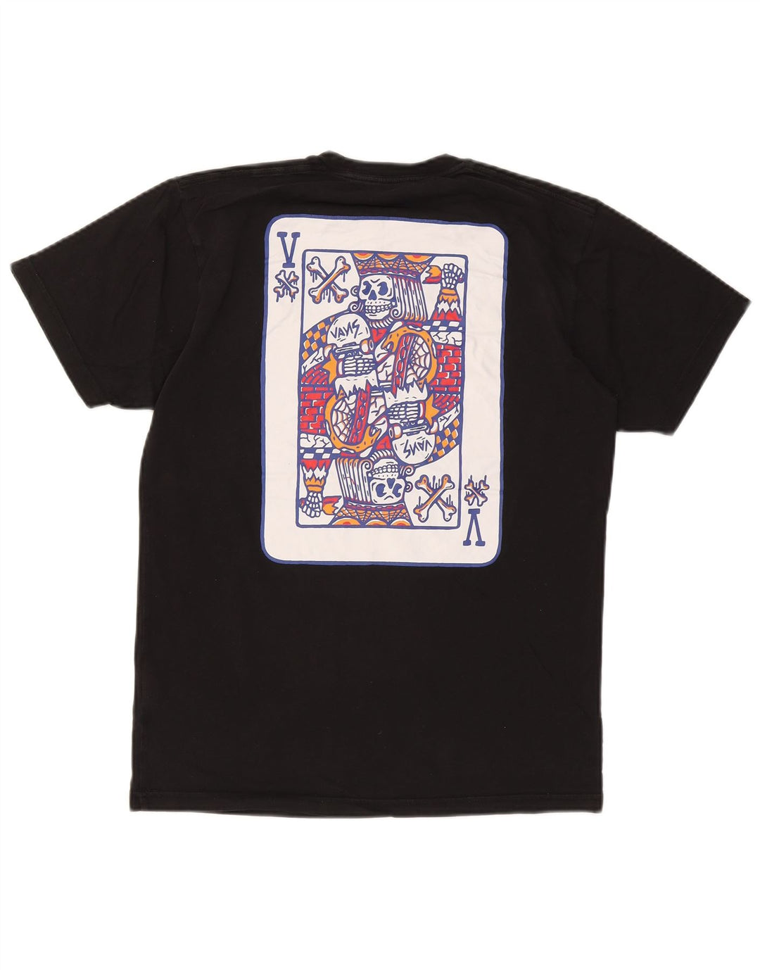 Męski T-shirt Vans o klasycznym kroju z grafiką, średni czarny, bawełniany