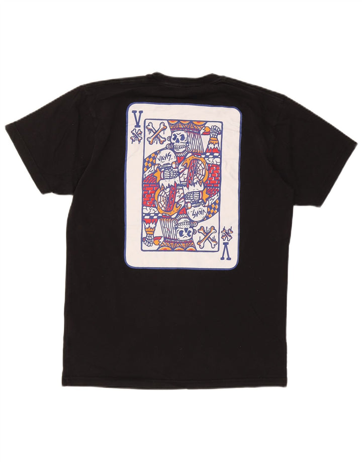 Męski T-shirt Vans o klasycznym kroju z grafiką, średni czarny, bawełniany