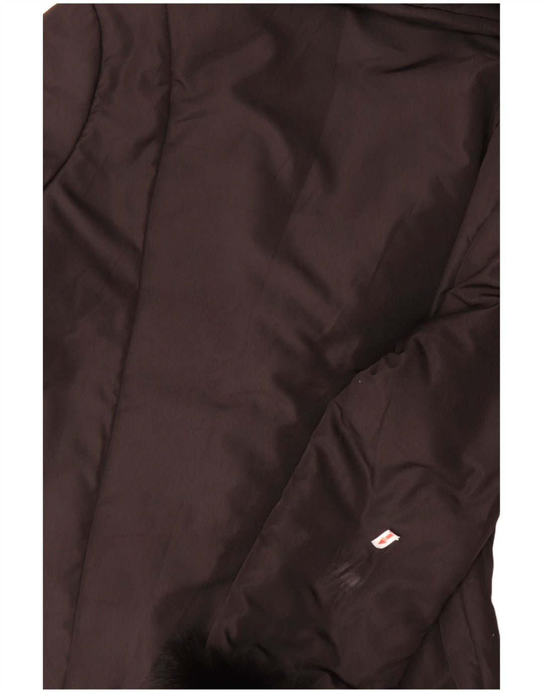 Luisa Spagnoli Damska, oversize'owa ocieplana kurtka UK 10, mała, brązowa, poliester