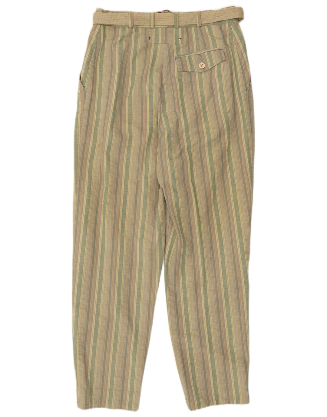 Damskie spodnie chino VINTAGE IT 36 XS W26 L28 w wielokolorowe paski