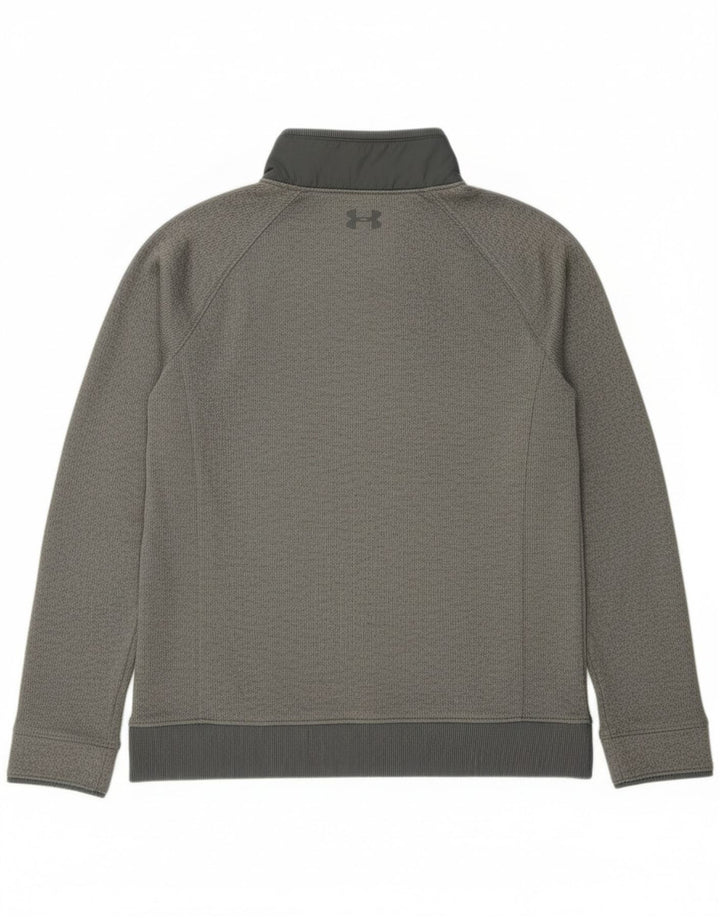 Bluza chłopięca Under Armour zapinana na guziki, 11-12 lat, duża, szara