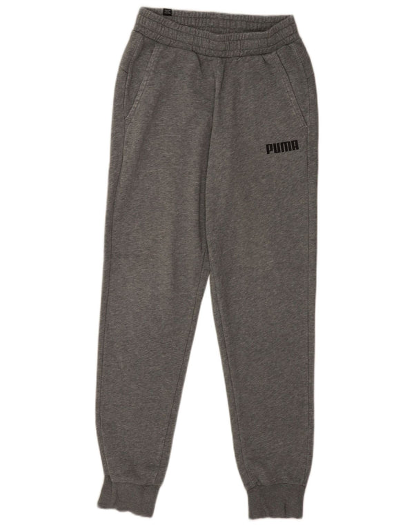 Męskie spodnie dresowe Puma Joggers Small Szare plamki bawełniane
