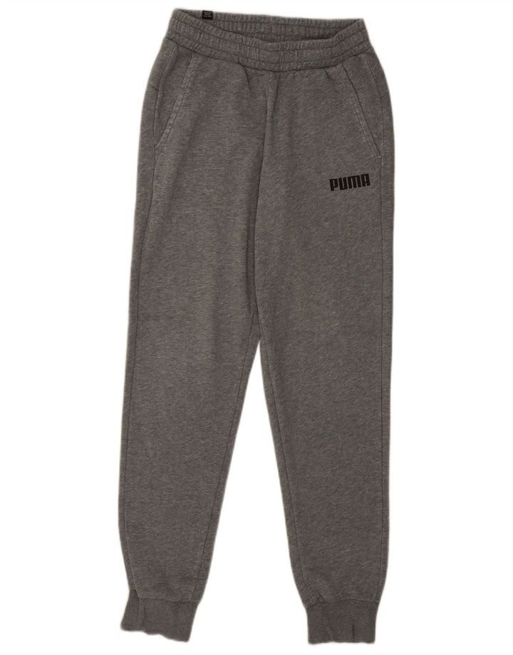 Męskie spodnie dresowe Puma Joggers Small Szare plamki bawełniane