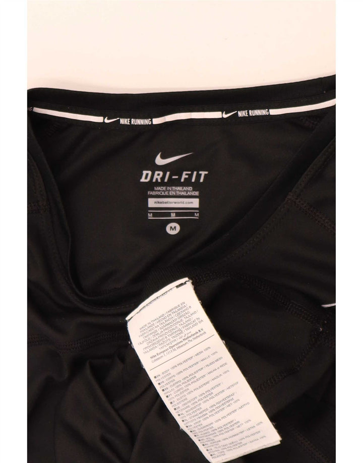 Damska koszulka Nike Dri Fit Top UK 12, średni czarny poliester