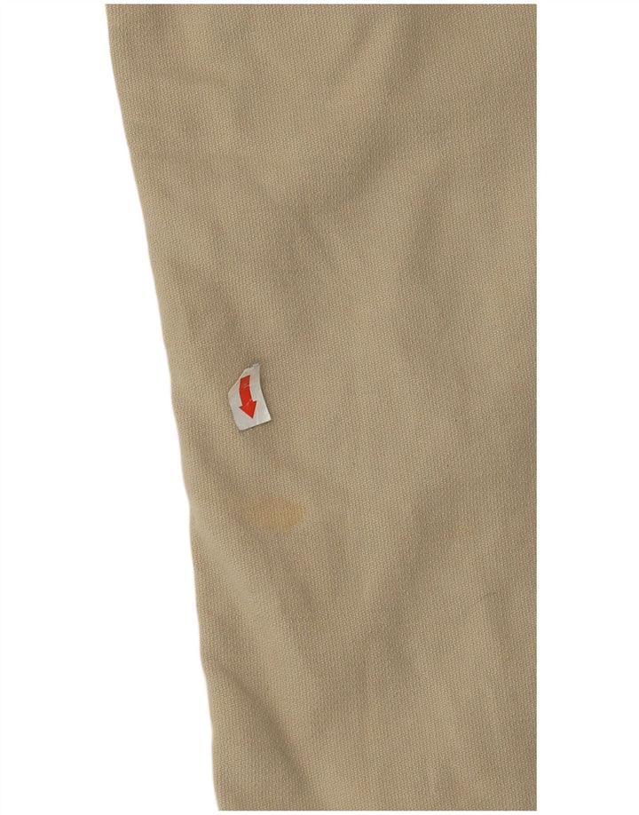 THINK PINK Womens Straight Cargo Trousers W36 L31 Beige Cotton