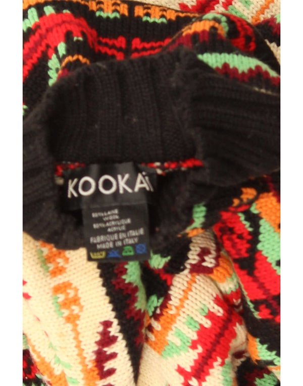 Sweter damski Kookai z golfem UK 16, duży, wielokolorowy