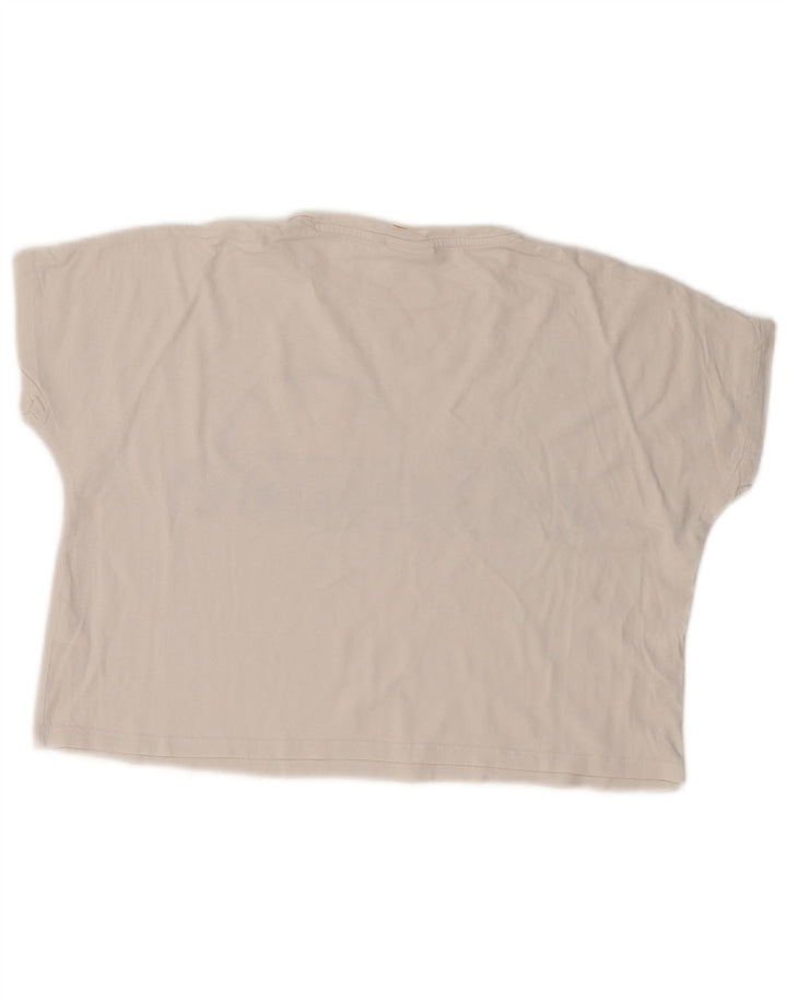 Damski T-shirt z grafiką oversize ELLESSE Heritage, UK 6 XS, biały