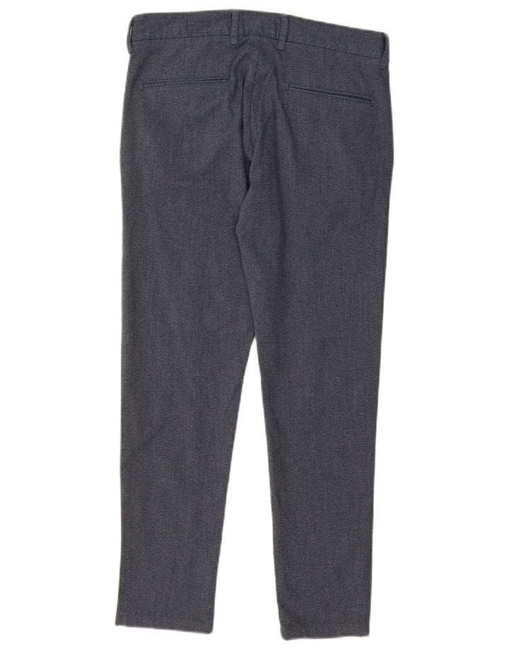 Męskie spodnie garniturowe ZARA EU 38 Small W30 L28 Granatowy poliester