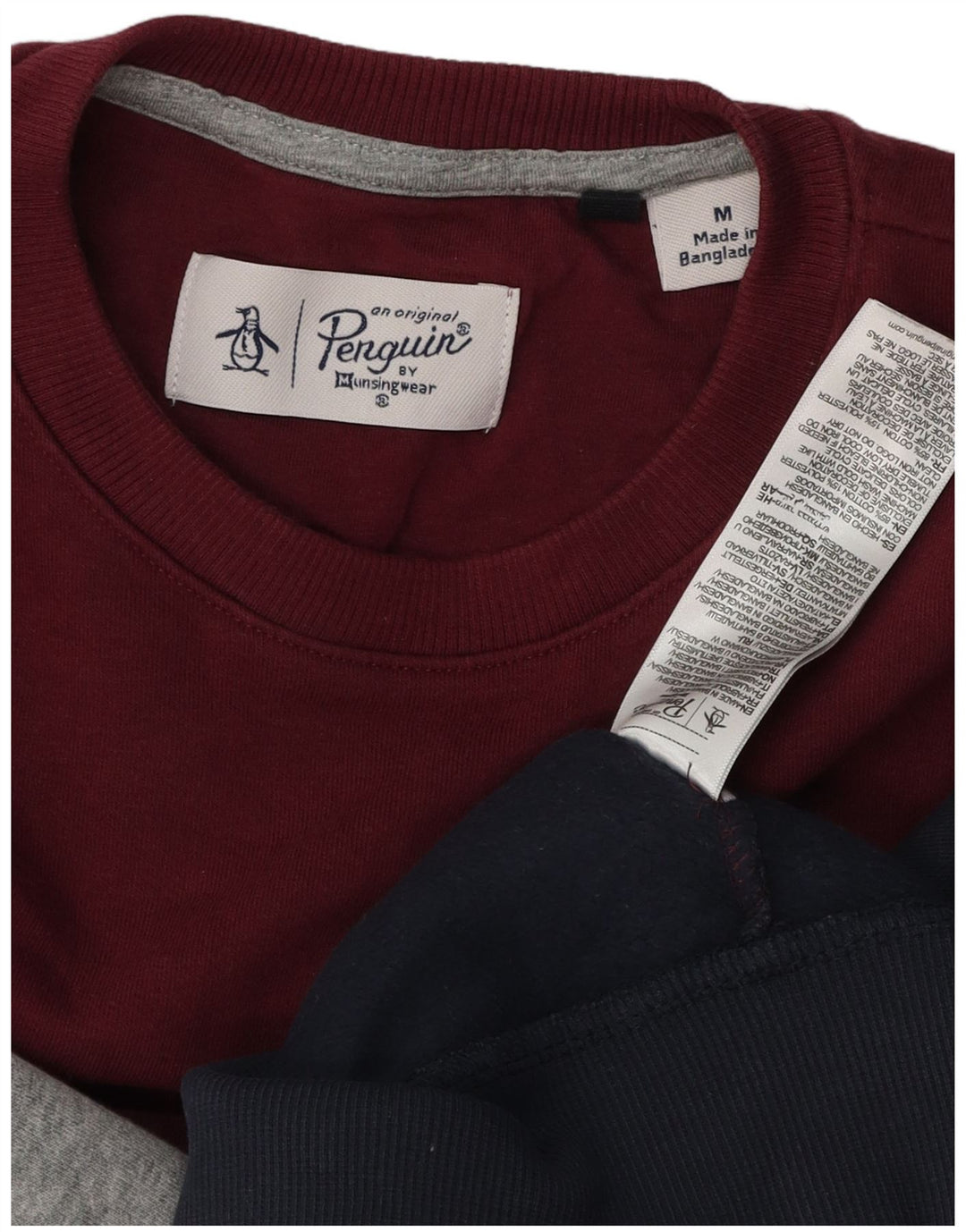 PENGUIN Męski sweterek Bluza Średnio wielobarwna bawełna z blokami kolorów