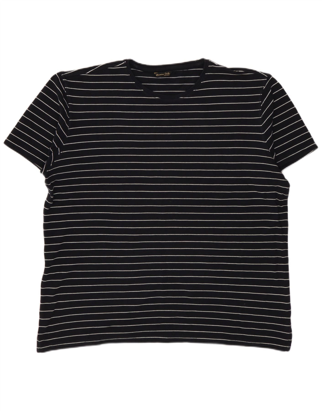 MASSIMO DUTTI Męski T-shirt Top XL w czarne paski