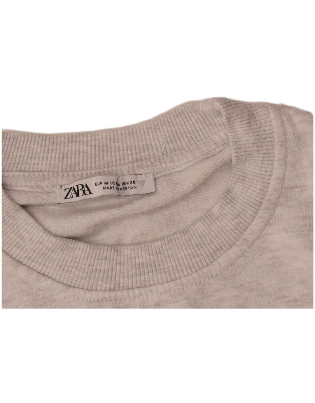 Damska bluza oversize Zara Crop UK 14, średni szary