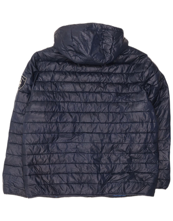 Męska ocieplana kurtka z kapturem Conte of Florence UK 42 XL granatowa