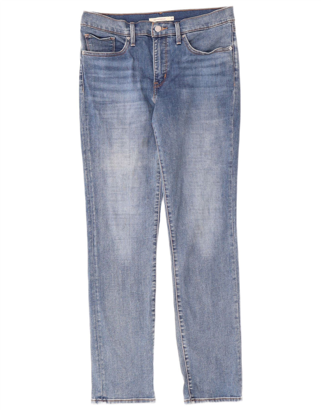 Damskie jeansy LEVI'S 312 Shaping W30 L30 Niebieska bawełna