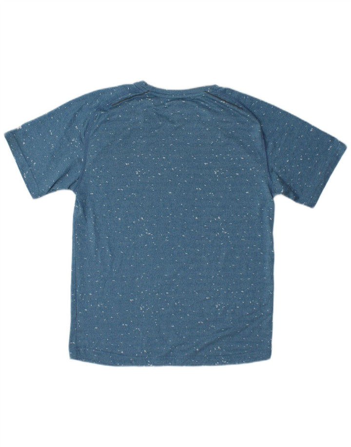 Męski T-shirt RUSSELL ATHLETIC Dri-Power Top, mały, niebieski, nakrapiany poliester
