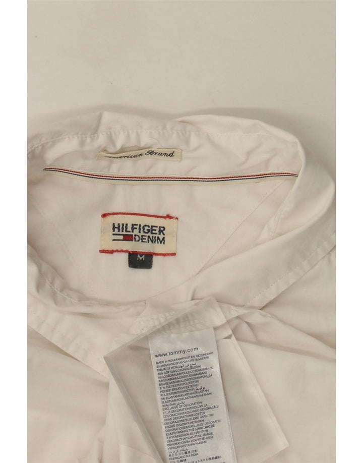 Koszula damska Tommy Hilfiger UK 12 Średnia biała bawełna