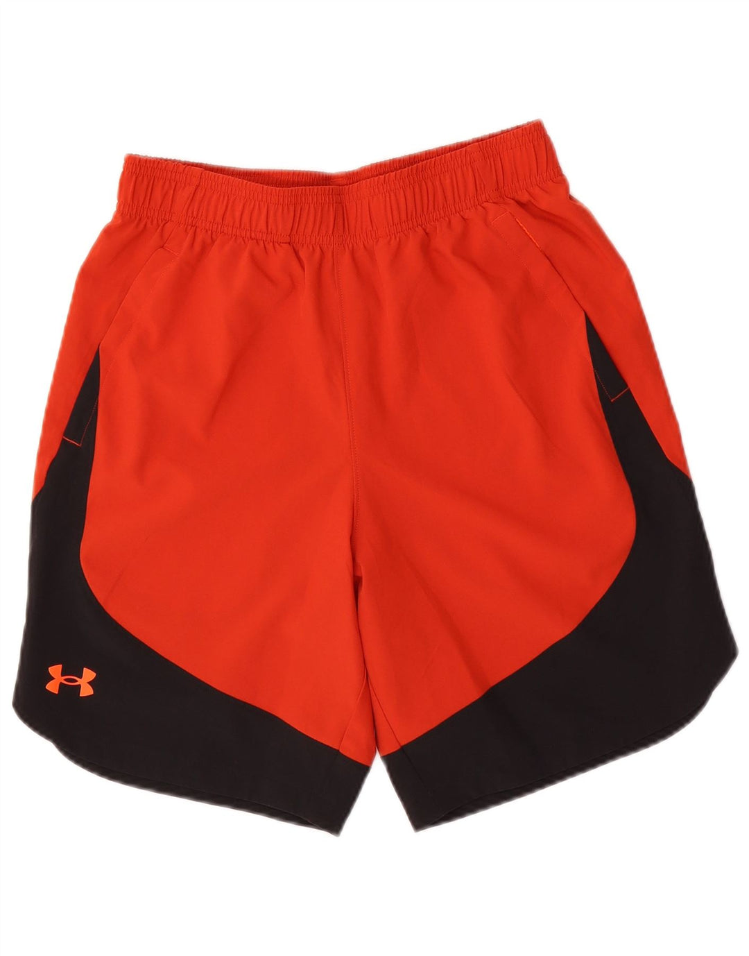 Męskie spodenki sportowe UNDER ARMOUR, małe, pomarańczowe, z blokami kolorów