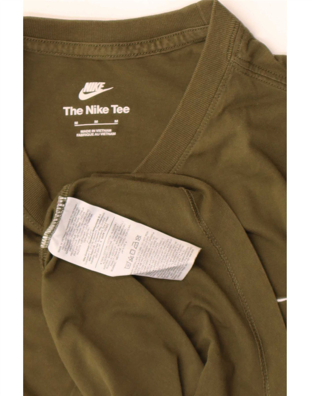 T-shirt męski Nike, średni, bawełniany kolor khaki