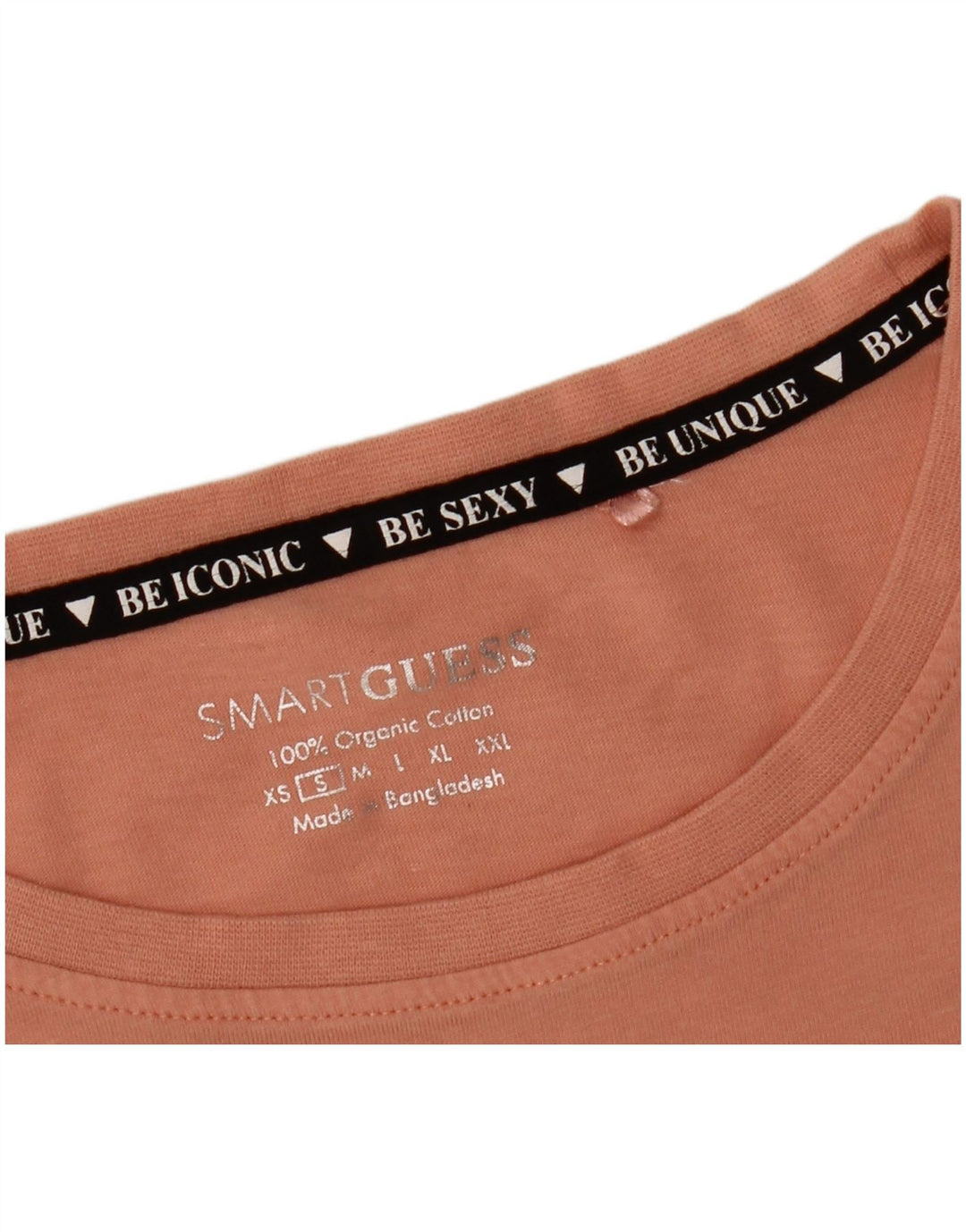 Damska koszulka z grafiką GUESS Top UK 10, mała, różowa, bawełniana