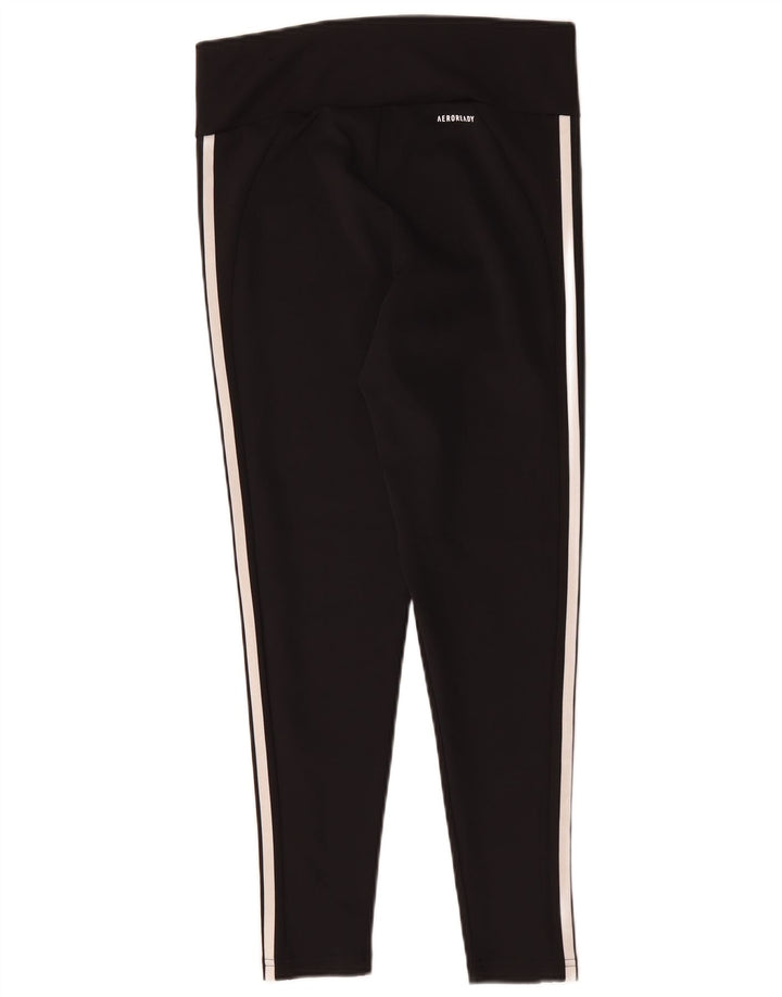 Damskie legginsy Adidas Aeroready UK 12/14, średni czarny poliester