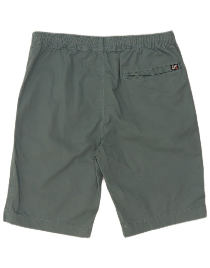 Męskie spodenki Chino Superdry W32 Średniozielona bawełna