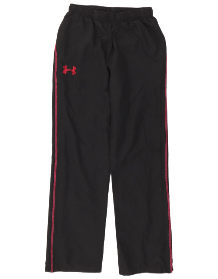 Damskie spodnie dresowe Under Armour UK 10, małe, czarne, poliestrowe