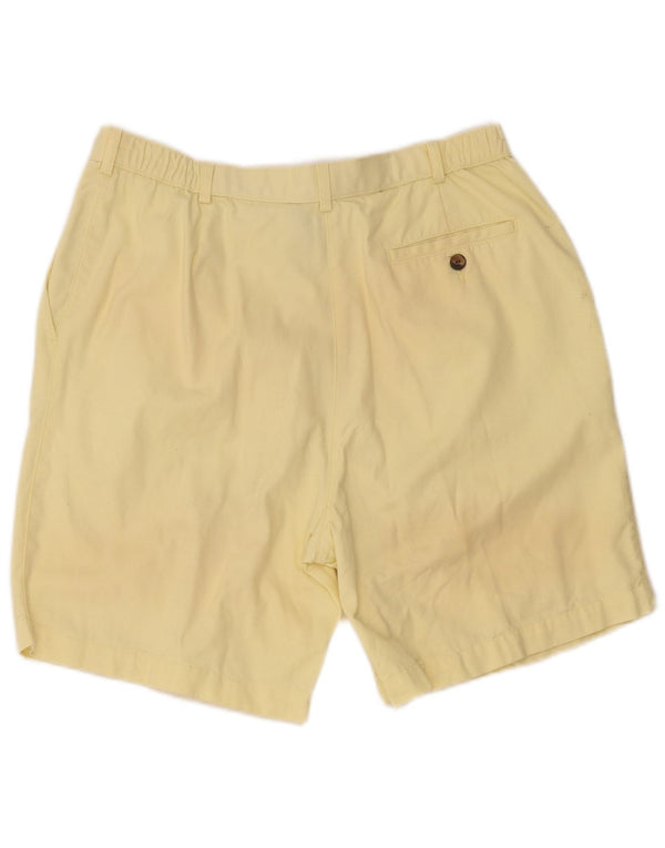Marks & Spencer Damskie spodenki Chino z wysokim stanem UK 18 XL W32 Żółte