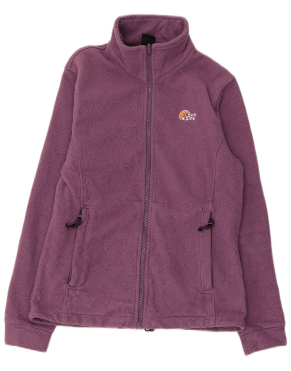 LOWE ALPINE Womens Fleece Jacket UK 10 Small Purple Polyester