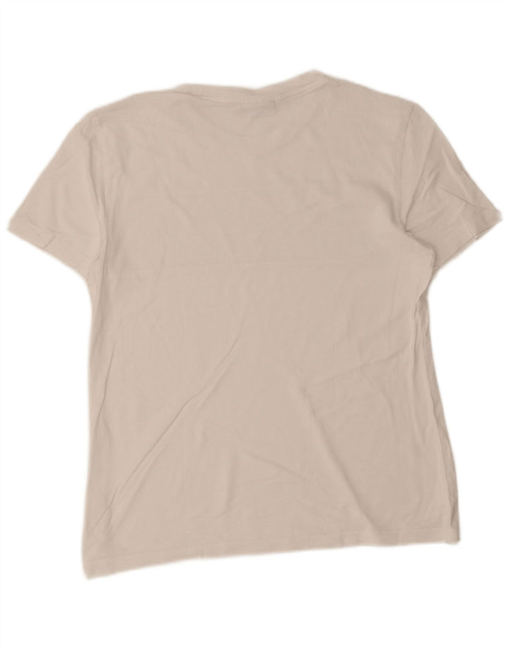 Męski T-shirt z grafiką Calvin Klein, duży, biały