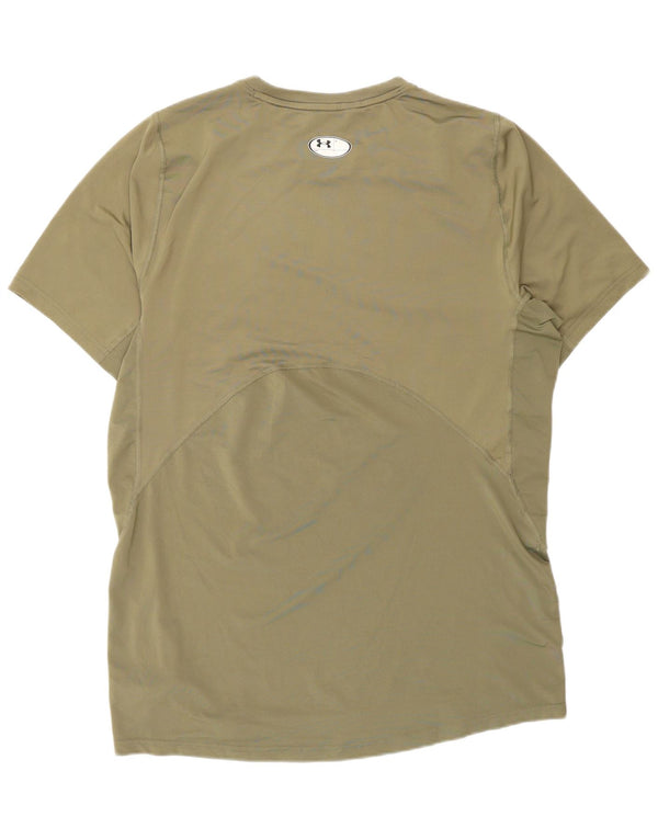 Męski t-shirt Under Armour Heat Gear, duży, poliestrowy khaki