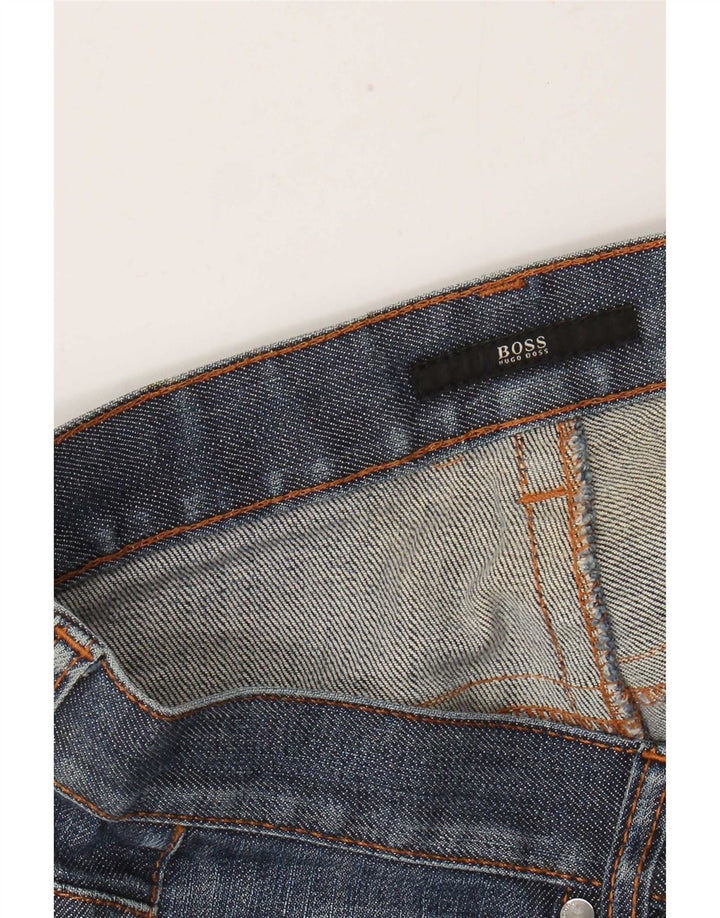 Damskie jeansy slim Hugo Boss W29 L28 Niebieskie