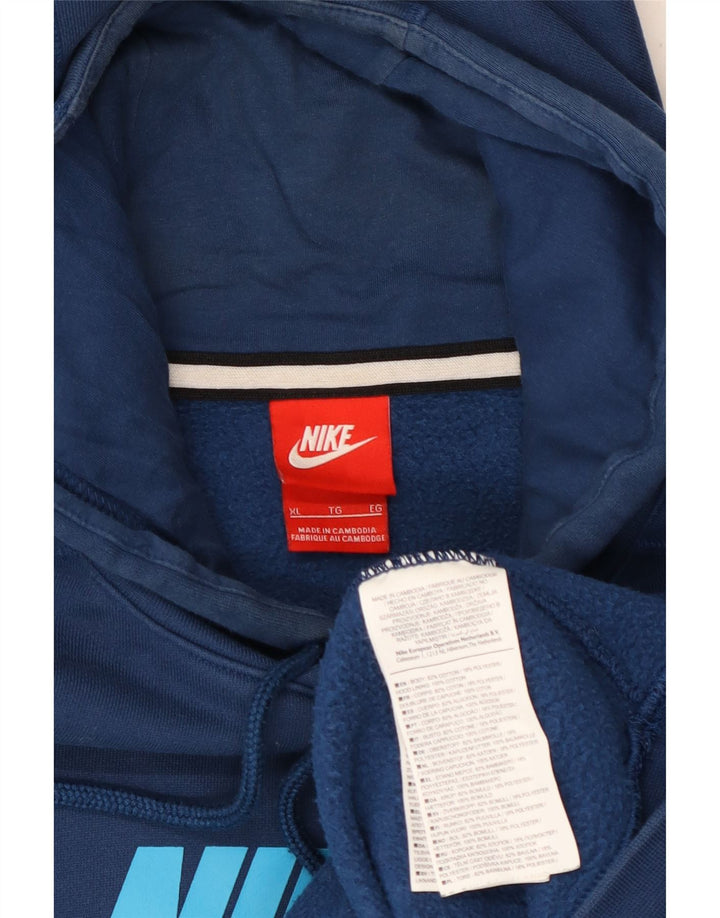 Męski sweter z kapturem NIKE Air Graphic XL, granatowy, bawełniany