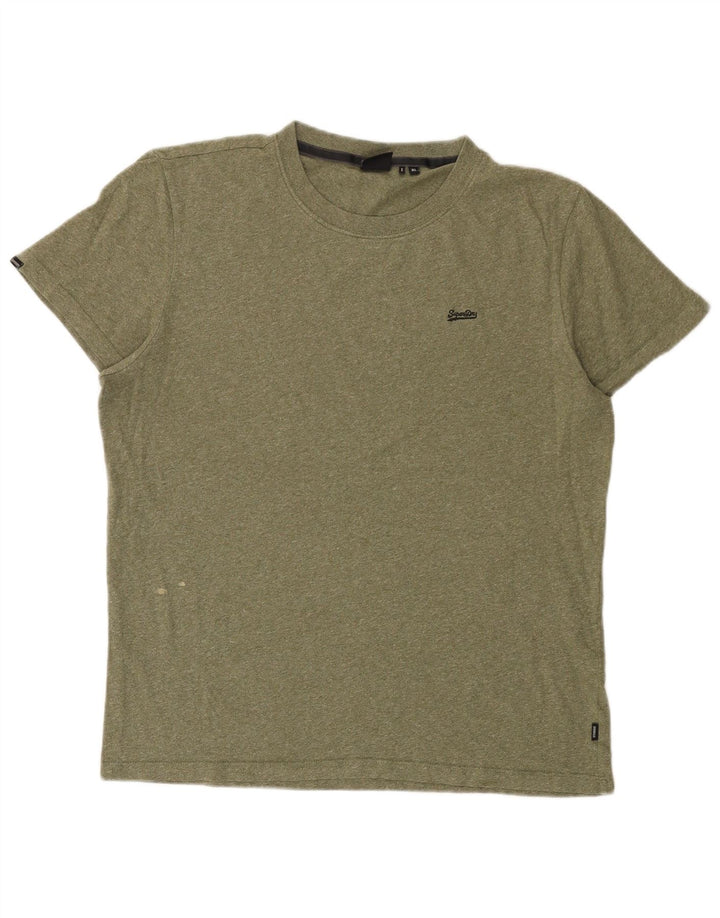 Męski T-shirt Superdry XL, khaki, nakrapiany