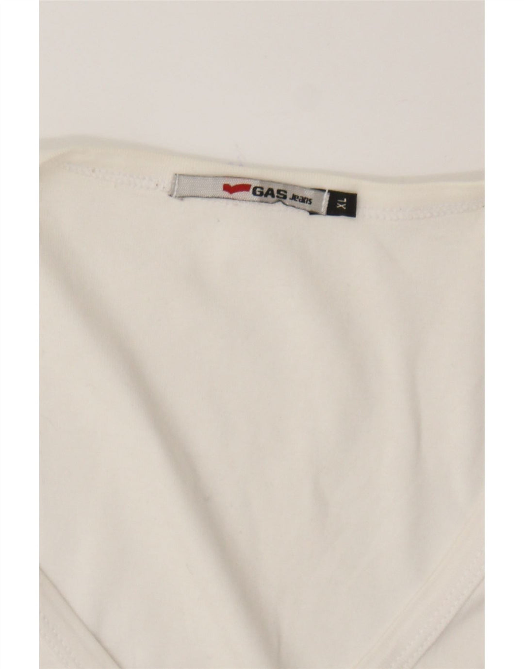 GAS Womens Top Long Sleeve UK 18 XL White Cotton Vintage Gas and Second-Hand Gas from Messina Hembry 