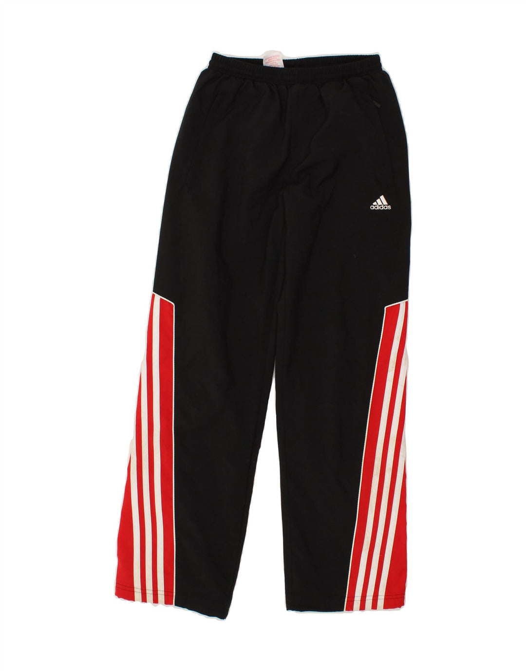 ADIDAS Boys Climalite Tracksuit Trousers 11-12 Years Black Polyester Vintage Adidas and Second-Hand Adidas from Messina Hembry 