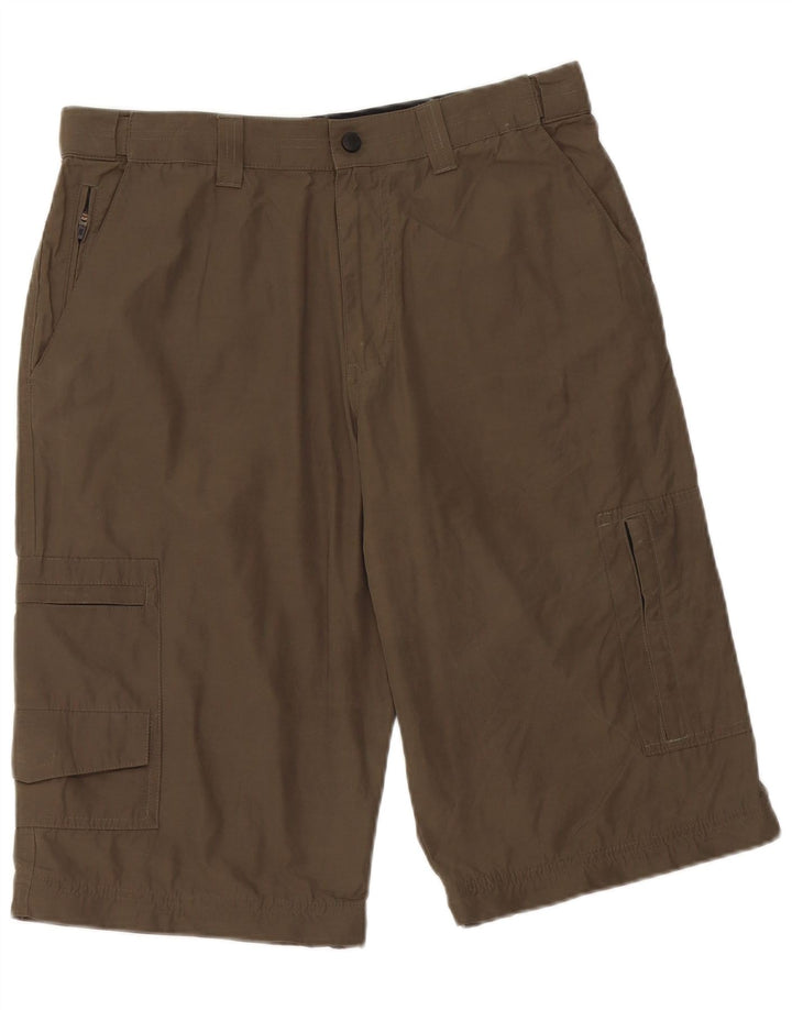 Męskie spodenki cargo Marks & Spencer W32, średni khaki, poliamid