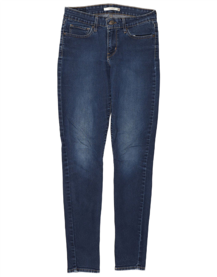 Damskie jeansy LEVI'S 711 Skinny W28 L32 Niebieskie bawełniane
