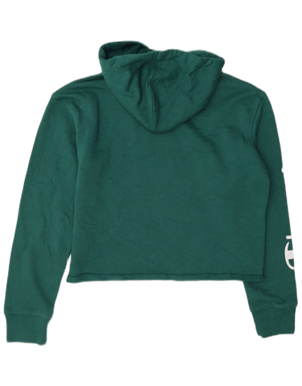 Damska bluza z kapturem Champion Oversize Crop Graphic UK 10 Small Green
