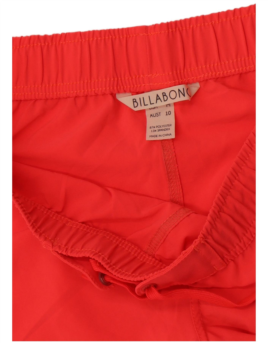 Damskie spodenki kąpielowe Billabong z grafiką UK 14, średni czerwony poliester
