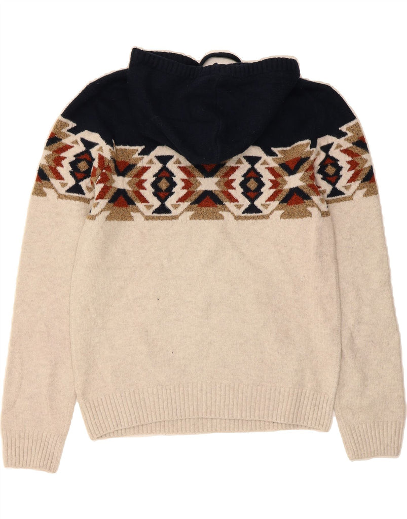 OLD NAVY Mens Jumper Sweater Medium Navy Blue Fair Isle Cotton Vintage Old Navy and Second-Hand Old Navy from Messina Hembry 