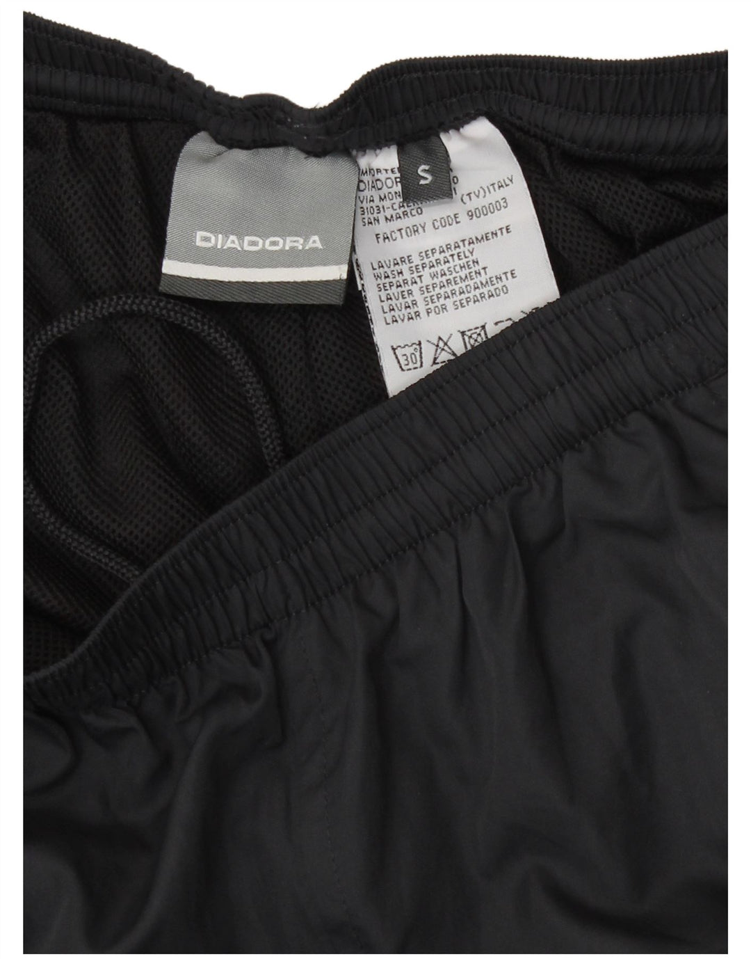 Damskie spodnie dresowe Diadora UK 10, małe, szare, z blokami kolorów, z poliestru